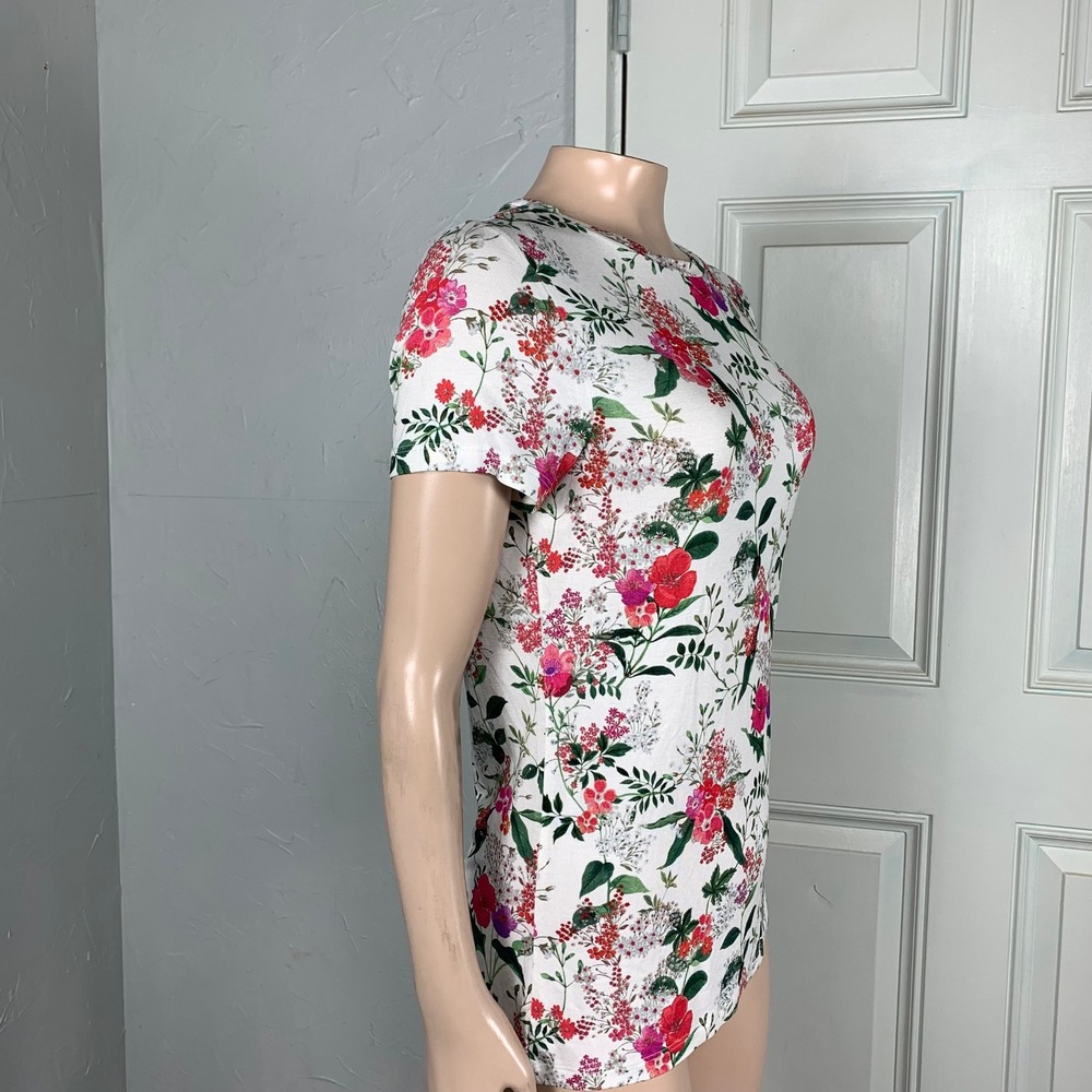 NEW Ted Baker London Women's 3 6 8 Shirt Top Crew neck Career Floral Clari BB2 - Picture 4 of 9